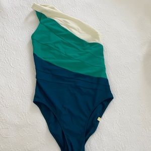 Summersalt Sidestroke swimsuit size 4, Seaweed